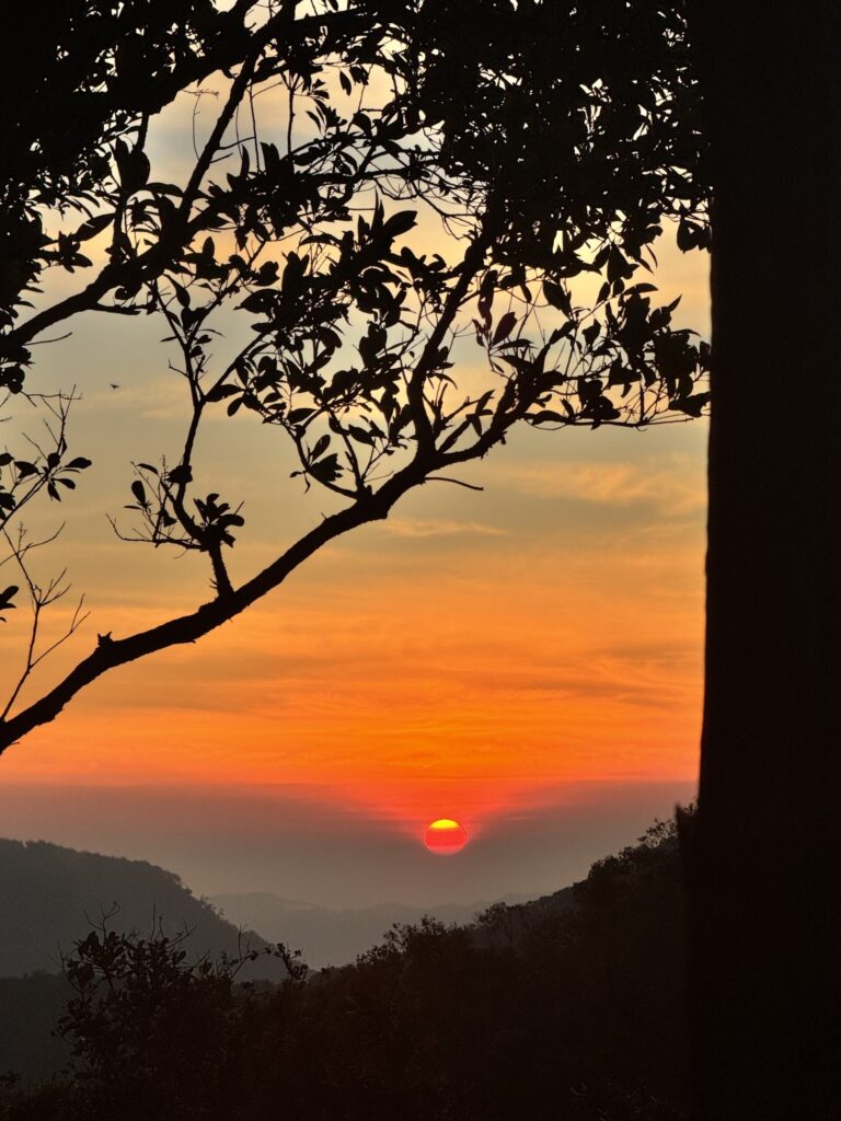 Sunrise in Mae Sariang in Thailand