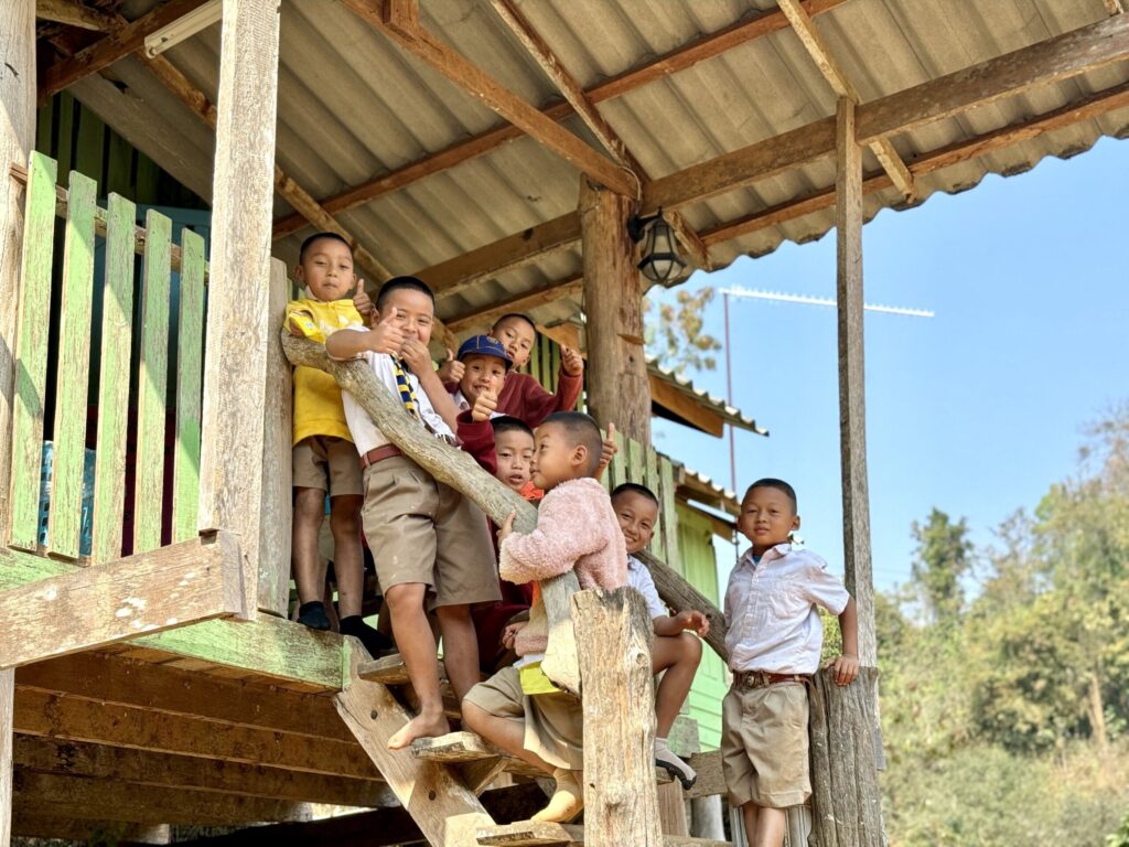 Group of local school children in Thailand - FutureSense Foundation